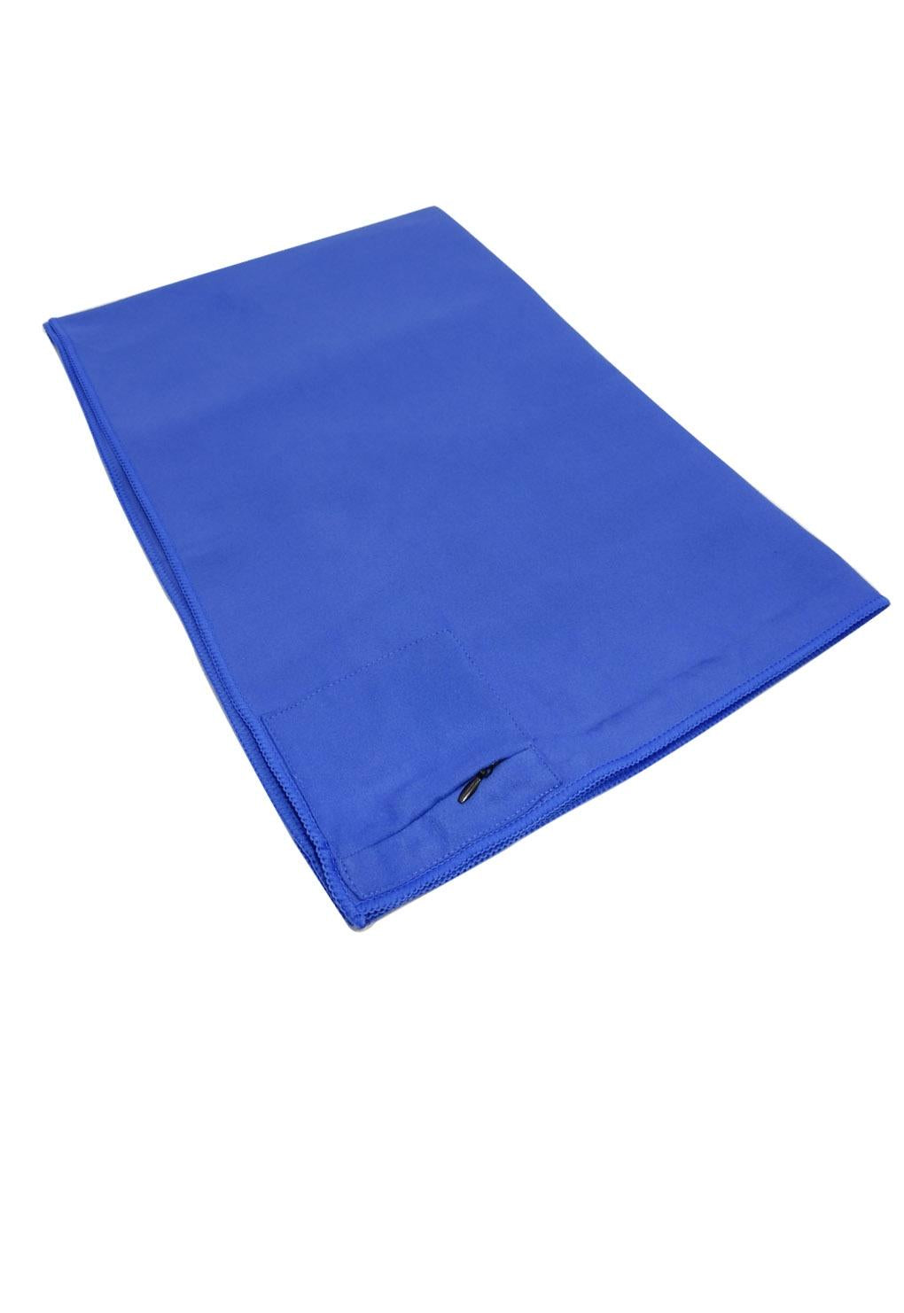Toalla de microfibra secado rápido mediana azul
