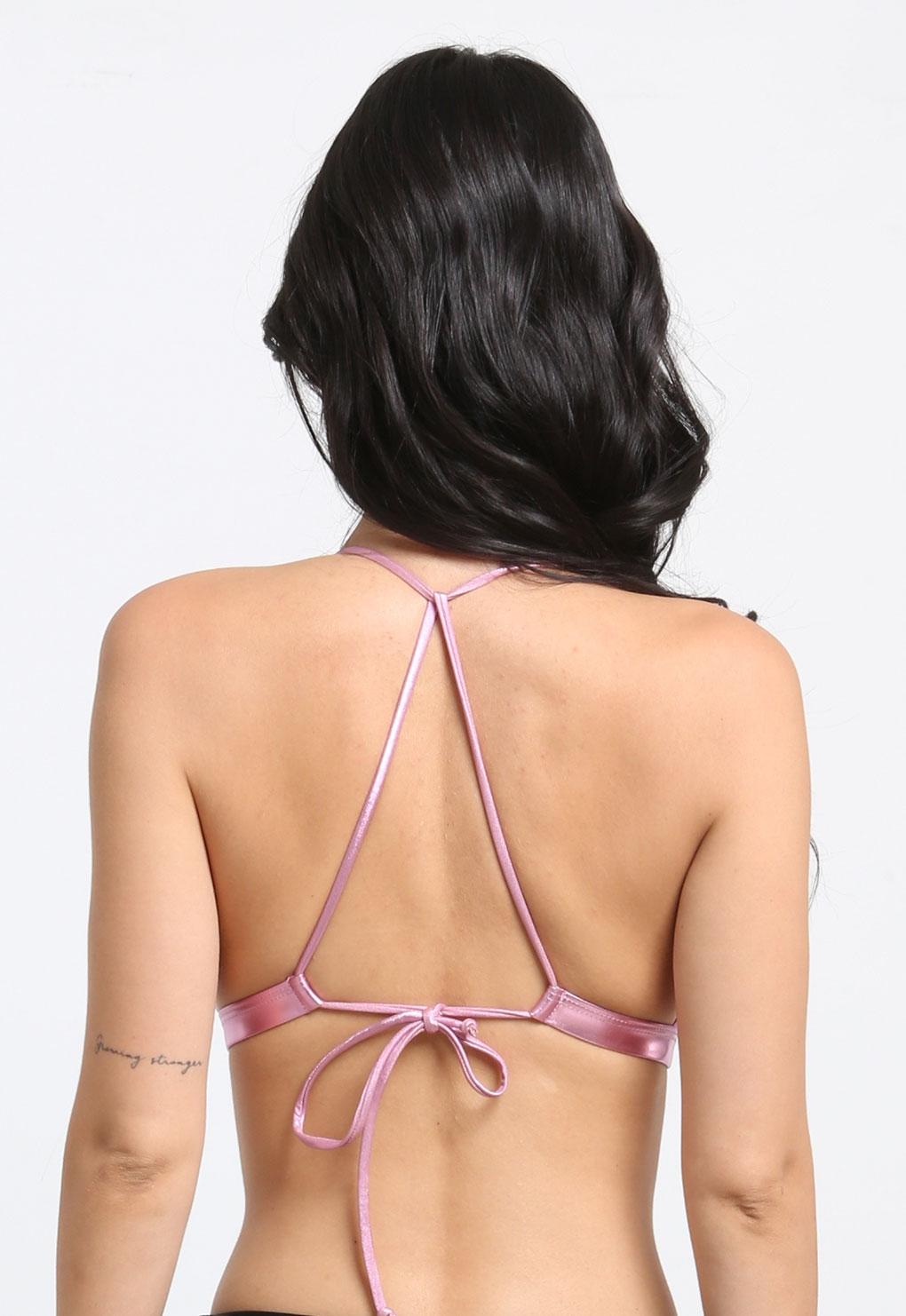 Bikini triangulo lila brillante