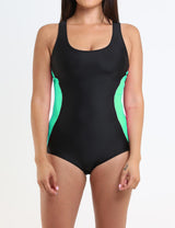 Green Swimsuit with Racer Back 
