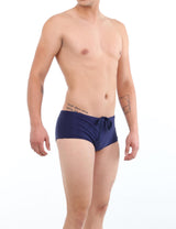Navy blue men's swimsuit 