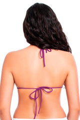 Bikini triángulo clásico morado