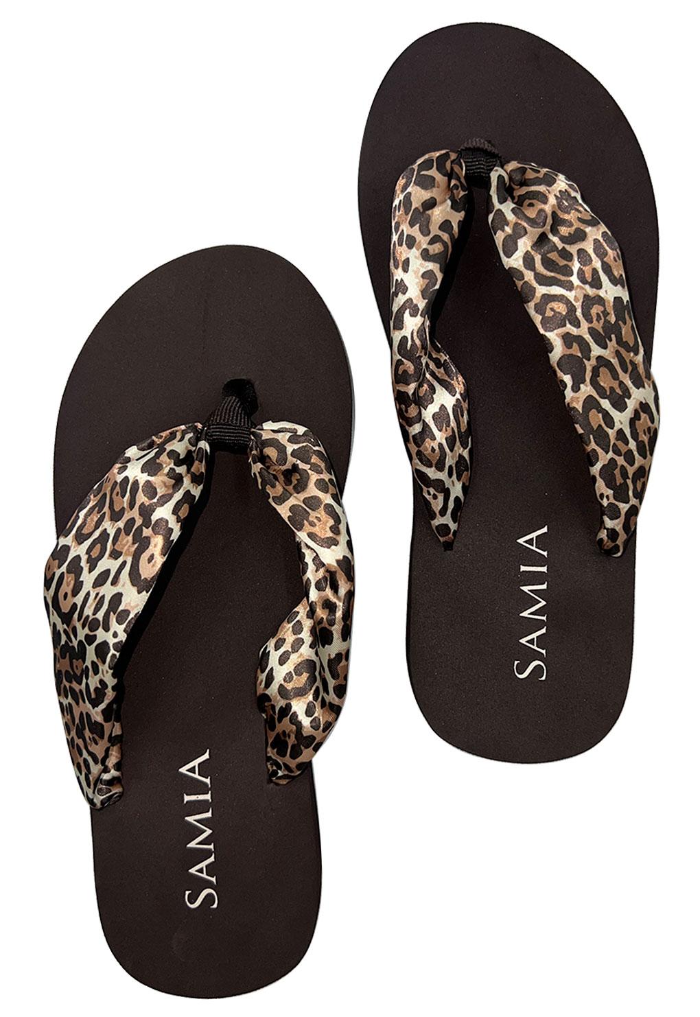 Sandalias mujer estampado leopardo