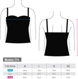 Polera tankini amarras estampado azul