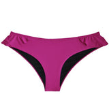 Bikini calzón con vuelos morado