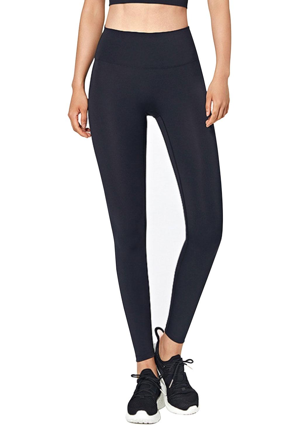 Calza sin costura delantera negra