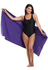 Toalla microfibra mediana 150 cm x 75 cm morada