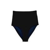 Bikini calzón tiro alto color negro