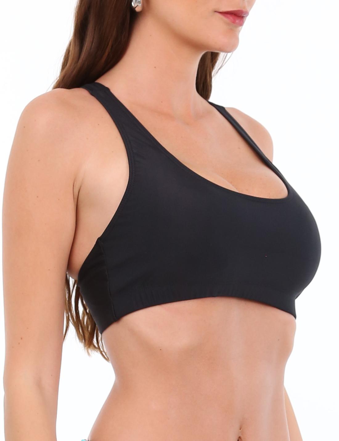 Black lycra sports bib