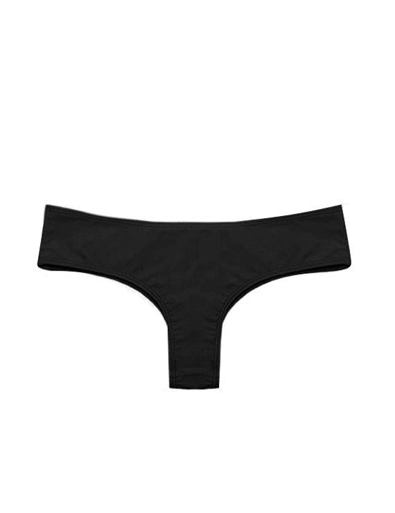 Black thong bikini briefs