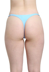 Bikini colaless cadera ajustable celeste