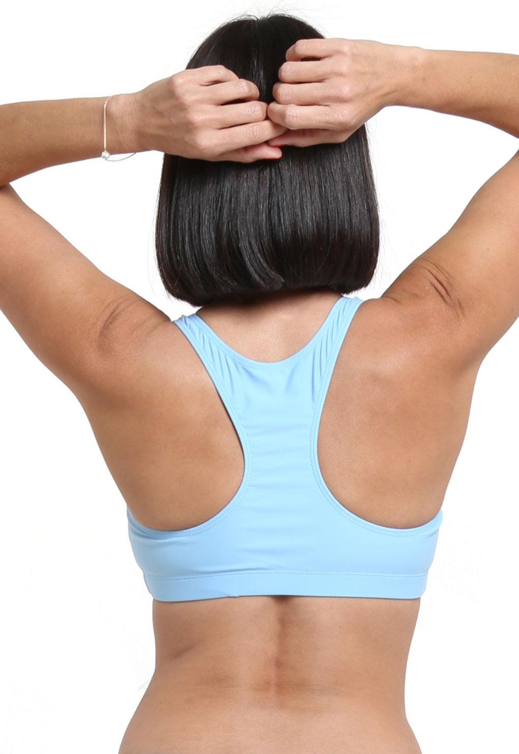 Bikini Peto deportivo celeste