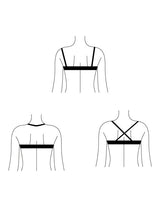 Bikini push up negro con nudo