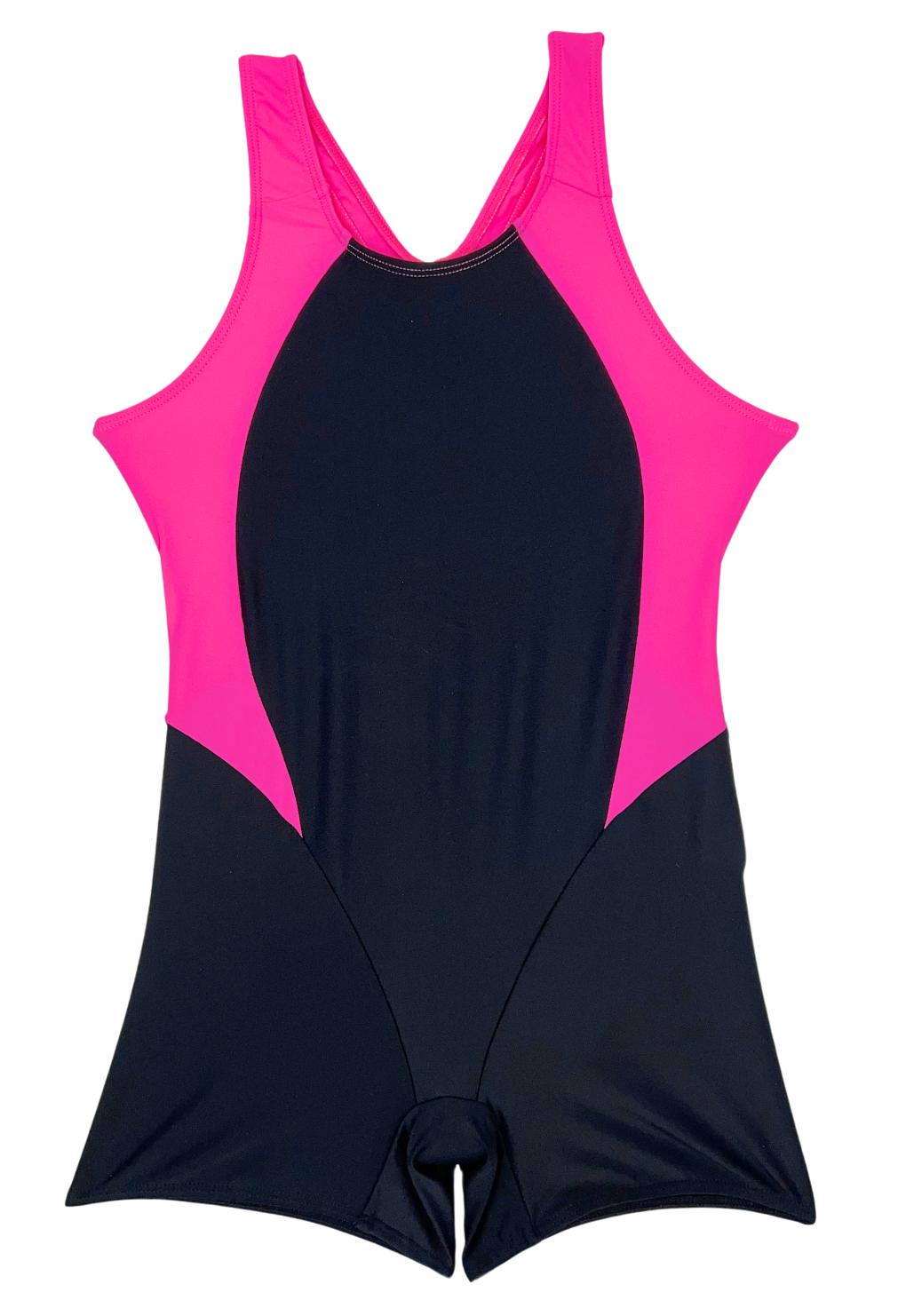 Enterito niña pierna corta fucsia