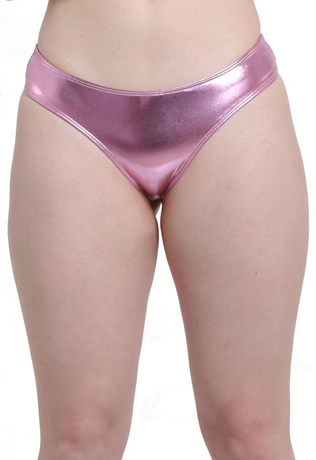 Bright lilac thong bikini briefs