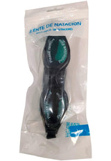 Lente para natación con correa de silicona negro