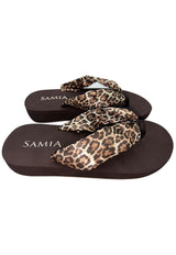 Sandalias mujer estampado leopardo
