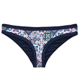 Calzón bikini clásico estampado azul