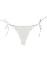 White thong bikini with ties