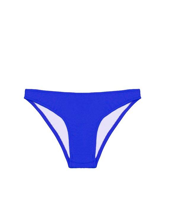 Blue bikini briefs with back clip