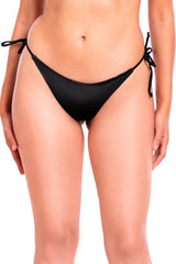 Black thong bikini with ties