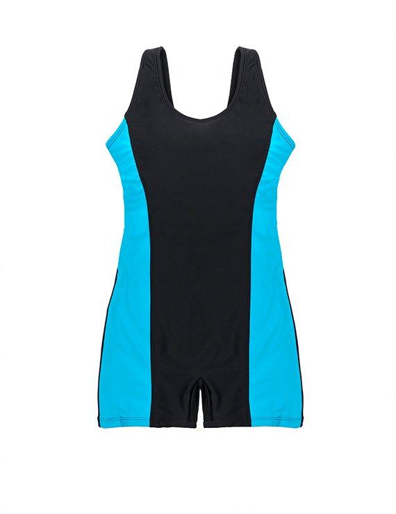 Traje de baño Deportivo media pierna color turquesa