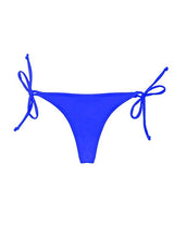 Bikini calzón colaless con amarras azul