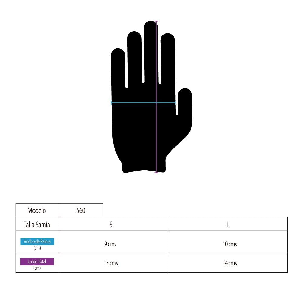 Guantes deportivos azul