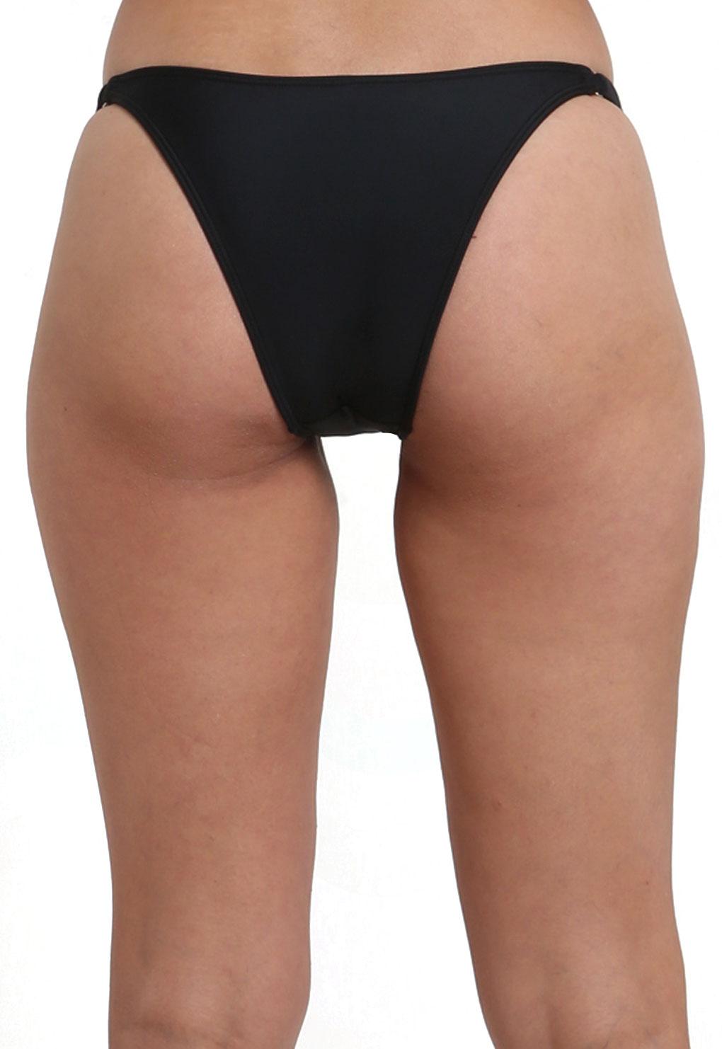 Tanga costados ajustables negra