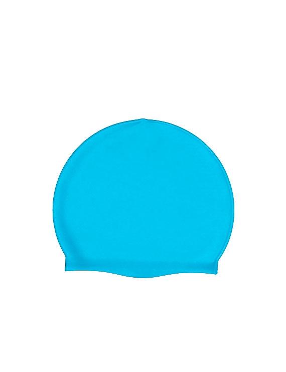 Gorro de natación de silicona turquesa