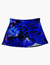 Blue print skirt bikini briefs 