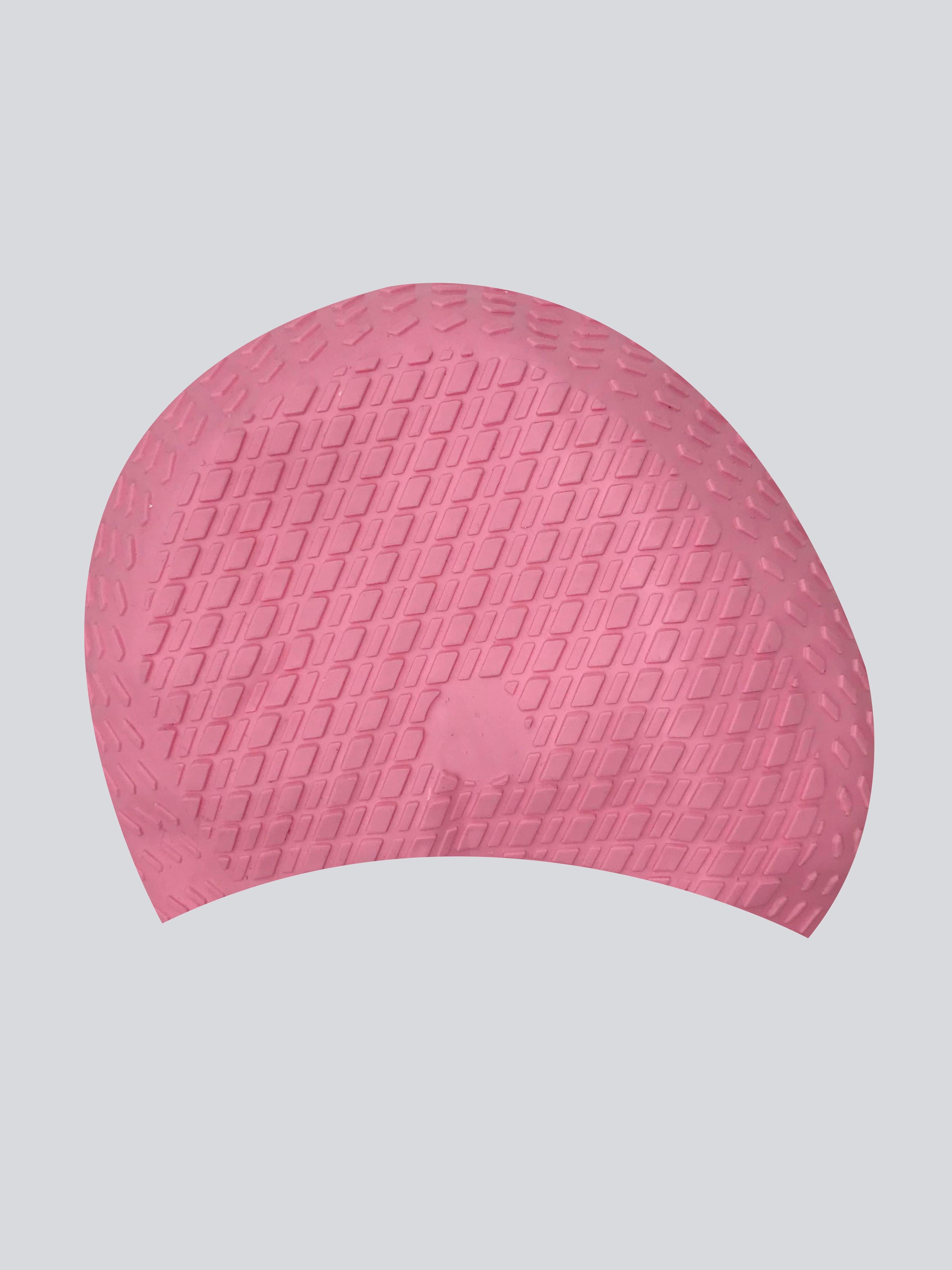 Gorro goma grande natación Fucsia