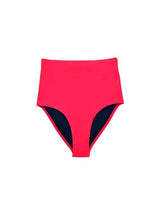 Bikini calzón tiro alto color rojo