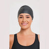 Gorro de natación de silicona negro