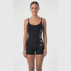 Traje de baño mujer natación pierna corta clásico negro