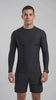 Polera hombre ajustada protección UV negro
