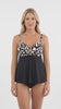 Tankini basico estampado negro