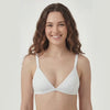 Bikini triangulo básico ajustable blanco