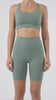 Calza corta deportiva estilo biker verde