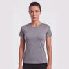 Polera deportiva básica ajustada gris