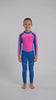 Traje de baño entero para niña fucsia