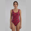 Traje de baño baywatch animal print brillante
