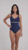 Traje de baño Enterito reductor azul