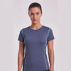 Polera deportiva básica ajustada azul