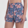 Short de playa mujer secado rapido estampado celeste