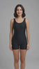 Traje de baño Deportivo media pierna negro