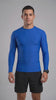 Polera hombre ajustada protección UV azul rey