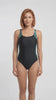 Traje De Baño Deportivo Costado verde