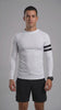 Polera hombre ajustada protección UV blanco