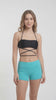 Bikini bandeau strapless negro