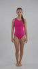 Traje de baño deportivo niña fucsia